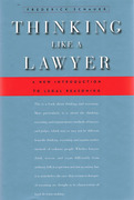 Cover of Thinking Like a Lawyer: A New Introduction to Legal Reasoning 