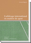 Cover of L&#8217;arbitrage international en mati&#232;re de sport