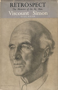 Cover of Retrospect: The Memoirs of the Rt. Hon. Viscount Simon