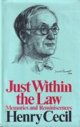 Cover of Just Within the Law