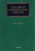 Cover of The Law of Construction Disputes