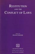 Cover of Restitution and the Conflict of Laws