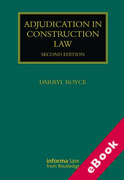 Cover of Adjudication in Construction Law (eBook)