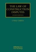 Cover of The Law of Construction Disputes