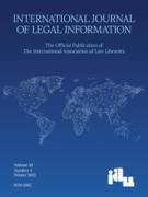 Cover of International Journal of Legal Information: Print + Online
