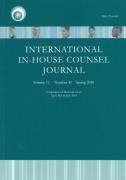 Cover of International In-house Counsel Journal: Print + Online Subscription