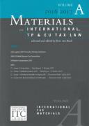 Cover of Materials on International, TP and EU Tax Law 2016-2017: Volume A