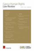 Cover of Cyprus Human Rights Law Review: Print Only