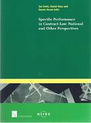 Cover of Specific Performance in Contract Law: National and other Perspectives