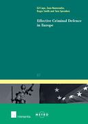 Cover of Effective Criminal Defence in Europe