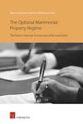 Cover of The Optional Matrimonial Property Regime: The Franco-German Community of Accrued Gains