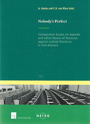 Cover of Nobody's Perfect: Comparative Essays on Appeals and other Means of Recourse against Judicial Decisions in Civil Matters