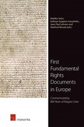 Cover of First Fundamental Rights Documents in Europe