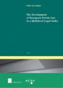 Cover of The Development of European Private Law in a Multilevel Legal Order