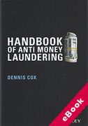 Cover of Handbook of Anti-Money Laundering (eBook)
