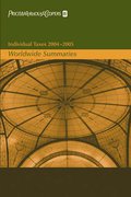 Cover of Individual Taxes 2004 - 2005: Worldwide Summaries