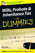 Cover of Wills, Probate & Inheritance Tax For Dummies