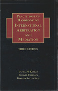 Cover of Practitioner's Handbook on International Arbitration and Mediation