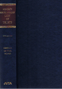 Cover of Honore's South African Law of Trusts