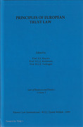 Cover of Principles of European Trust Law