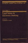Cover of Legal Issues in Electronic Banking