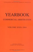 Cover of Yearbook Commercial Arbitration: Volume 29 - 2004