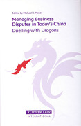 Cover of Managing Business Disputes in Today's China: Duelling with Dragons