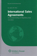 Cover of International Sales Agreements: An Annotated Drafting and Negotiating Guide