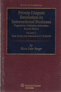 Cover of Private Dispute Resolution in International Business: Negotiation, Mediation , Arbitration