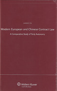 Cover of Modern European and Chinese Contract Law: A Comparative Study of Party Autonomy