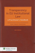 Cover of Transparency in EU Institutional Law: A Practioner's Handbook