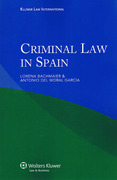 Cover of Criminal Law in Spain