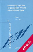 Cover of General Principles of European Private International Law (eBook)