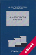 Cover of Comparative Law Yearbook of International Business 2017, Volume 38a: Shareholders' Liability (eBook)
