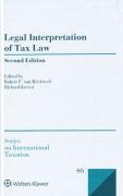 Cover of Legal Interpretation of Tax Law