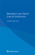 Cover of Property and Trust Law in Lithuania