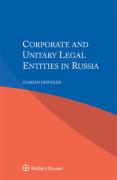 Cover of Corporate and Unitary Legal Entities in Russia