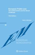 Cover of European Public Law: The Achievement and the Brexit Challenge