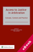 Cover of Access to Justice in Arbitration: Concept, Context and Practice (eBook)