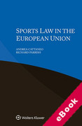 Cover of Sports Law in the European Union (eBook)