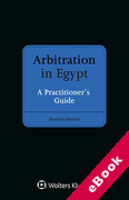 Cover of Arbitration in Egypt: A Practitioner's Guide (eBook)