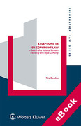 Cover of Exceptions in EU Copyright Law: In Search of a Balance Between Flexibility and Legal Certainty (eBook)