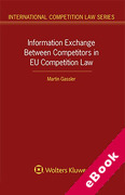Cover of Information Exchange Between Competitors in EU Competition Law (eBook)