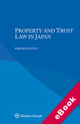 Cover of Property and Trust Law in Japan (eBook)