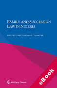 Cover of Family and Succession Law in Nigeria (eBook)