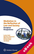Cover of Mediation in the Reflection of Law and Society: European Perspectives (eBook)
