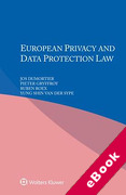 Cover of European Privacy and Data Protection Law (eBook)