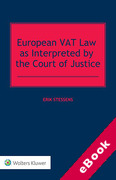 Cover of European VAT Law as Interpreted by the Court of Justice (eBook)