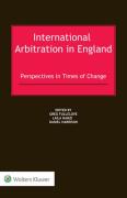 Cover of International Arbitration in England: Perspectives in Times of Change