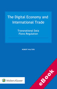 Cover of The Digital Economy and International Trade: Transnational Data Flows Regulation (eBook)